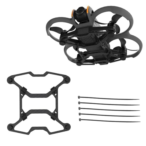AVATA 2 Carbon Fiber Chassis Armor Protection Plate, Anti-Collision Bottom Armor with Retaining Strap Drone Accessories for DJI AVATA 2, Corrosion Resistance & Wear Resistance