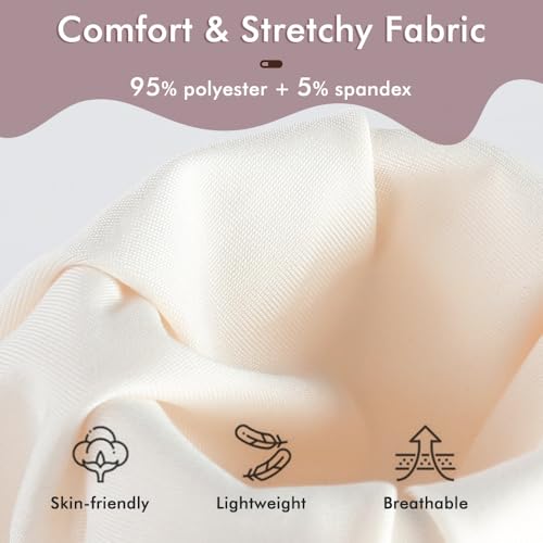 MANCYFIT Pettipants Half Slip for Women Shorts Culotte Split Bloomers Loose Pajama Pants 4" Inseam2