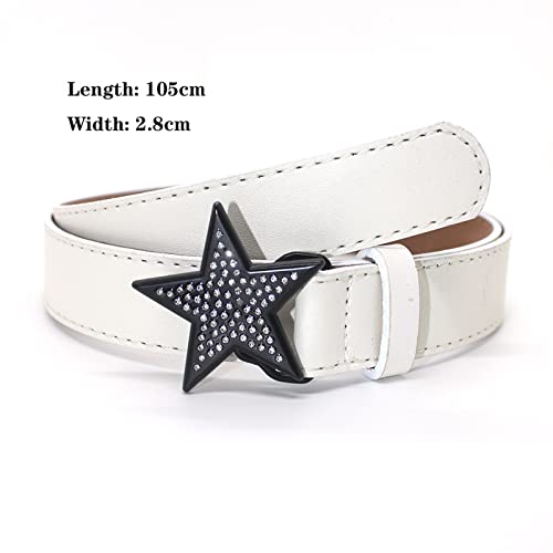 Kawaii Star Belt PU Leather Punk Women's Belt Women's Jeans Buckle Belt Korean Women's Belt2