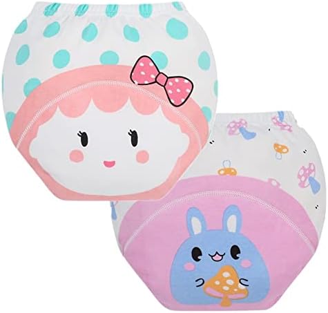JIEYA 2-Pack Baby Girls Baby Boys Cotton Training Pants Toddlers Underwears (90, 2pack1)