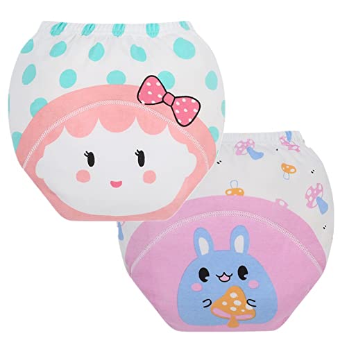 Jieya 2-Pack Baby Girls Baby Boys Cotton Training Pants Toddlers Underwears (90, 2Pack1) #TOP2