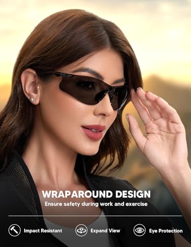 3-Pack ANSI Z87.1 Smoke Tinted Safety Glasses - image 4
