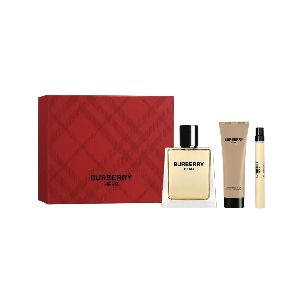 Hero Gift Set (Eau de toilette 100 ml + Perfumed shower gel 75 ml + Eau de toilette travel spray 10 ml)