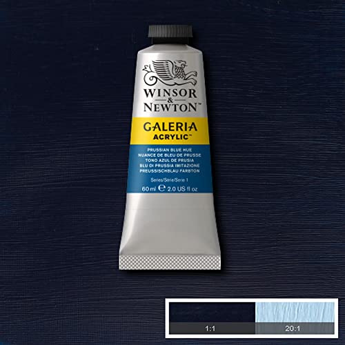 Image of Reeves Winsor and Newton, Prussian Blue Hue Galeria Acrylic Paint, 60ml Tube, 60-ml, 2 Fl Oz