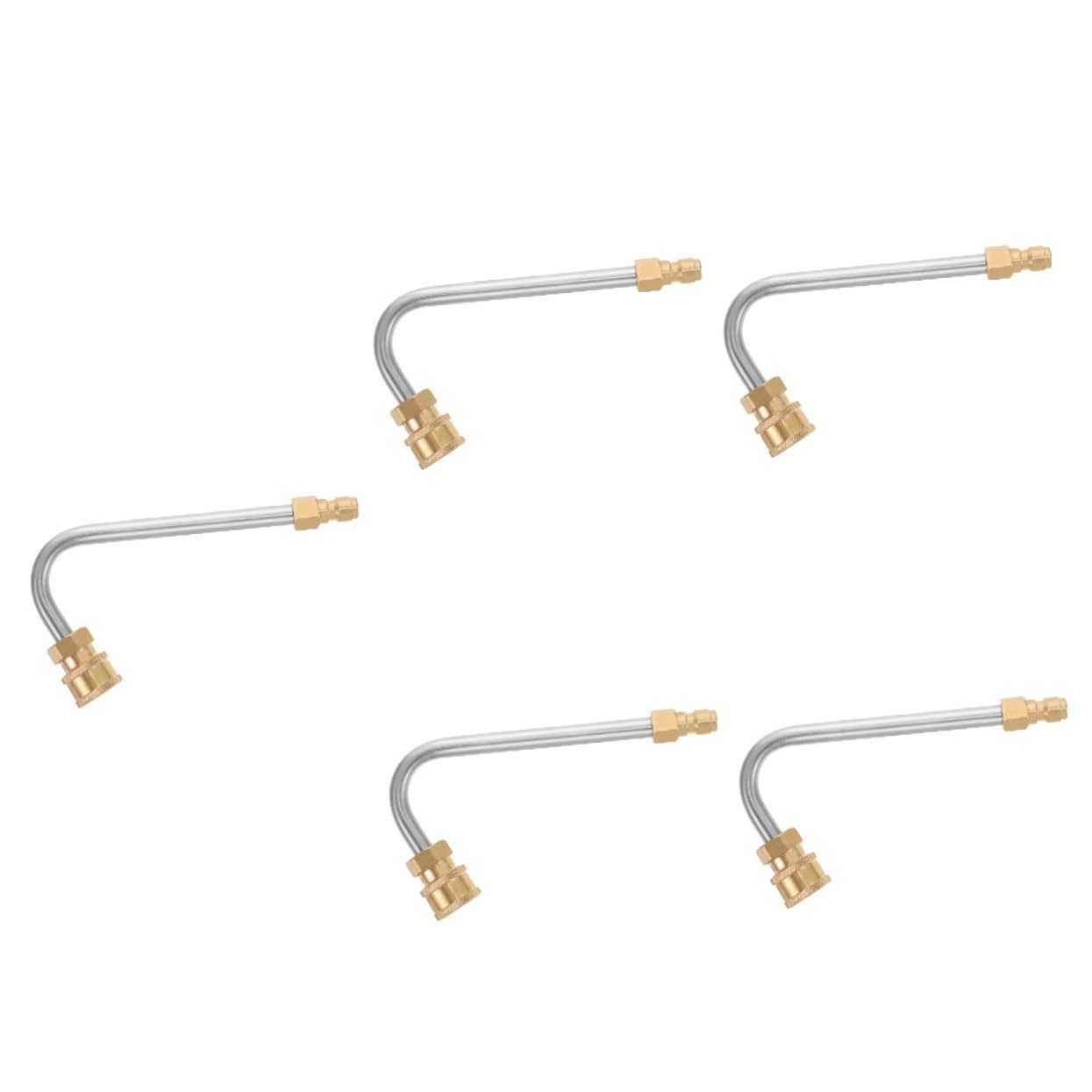 TOYANDONA 5 Boquillas De Manguera De Extensión para Hidrolavadora De Alta Presión para Hidrolavadora Manguera De Agua Boquilla De Presión Accesorios De Hidrolavadora De Acero
