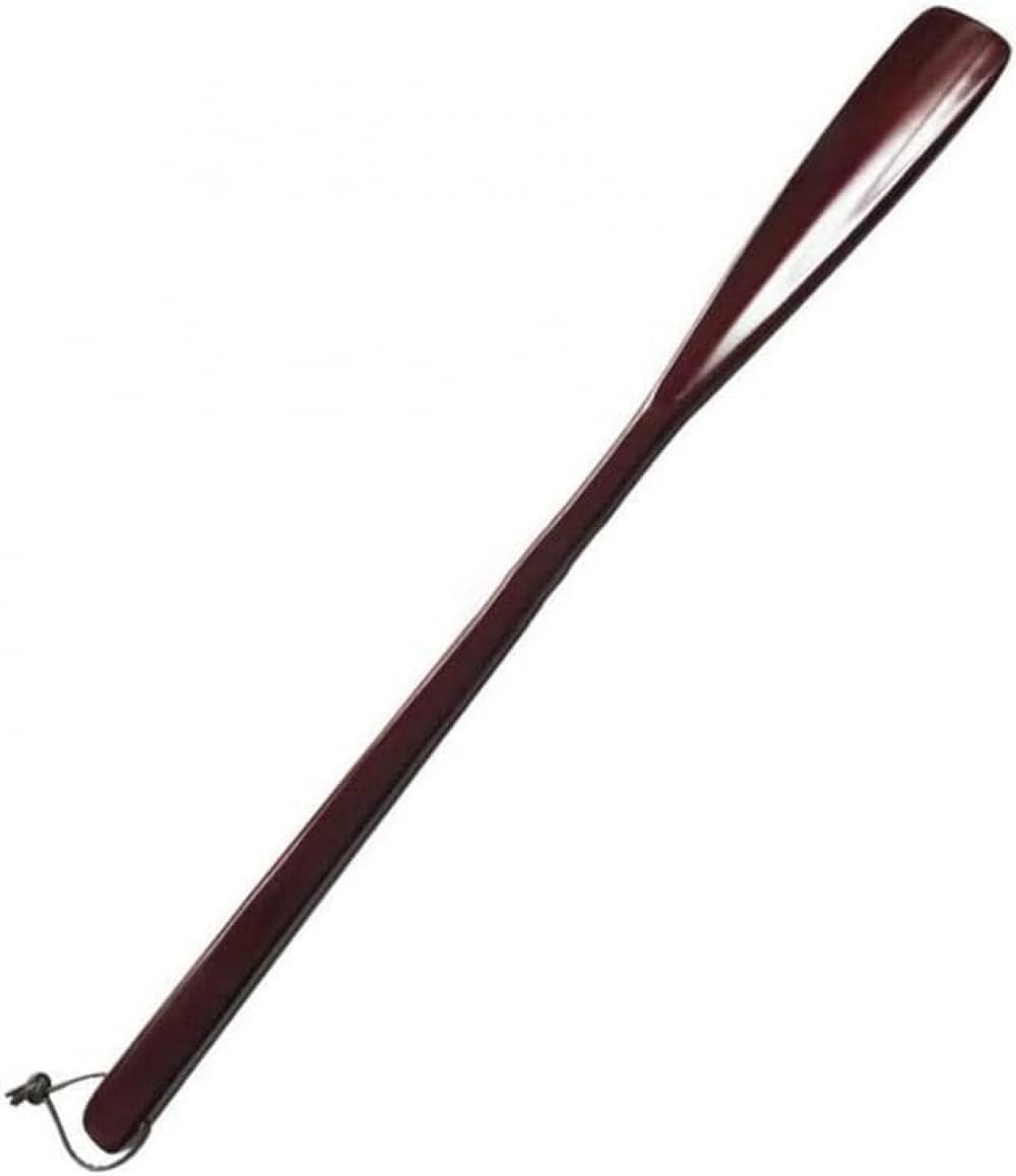 Calzador Calzador de Madera, Calzador de Madera, Calzador de Mango Largo, Calzador portátil, Calzador con Mango de Madera for Zapatos(Brown)