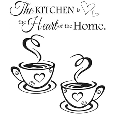 Wajade Kitchen Heart of Home Wall Sticker Cover