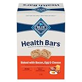 Blue Buffalo Mini Health Bars Crunchy Dog Biscuits, Oven-Baked With Natural Ingredients, Bacon, Egg & Cheese, 2-lb Box
