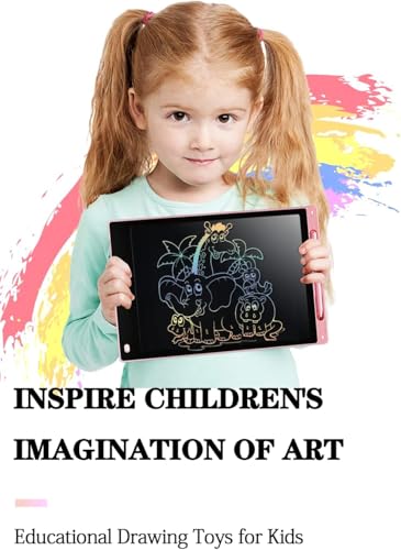 Image of LCD Writing Tablet with Stylus Pen, Electronic Colorful Screen Magic Slate Doodle Drawing Board Pad Scribbler Educational Learning Tool for Kids Adults-Multicolor