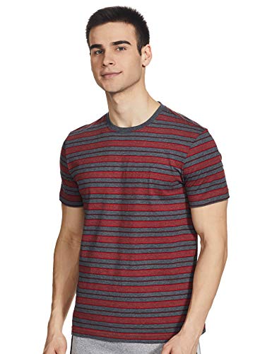 Image of Jockey 2717 Men's Super Combed Cotton Rich Striped Round Neck Half Sleeve Regular Fit T-Shirt