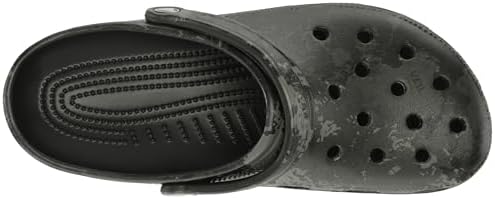 Crocs Unisex Classic Camo Clogs, Black, Numeric_13 US Men | Image 4