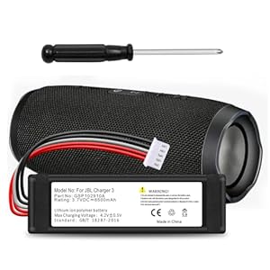 MIGAFEI 6500mAh for JBL Charger 3 Battery GSP1029102A Replacement Charger 3 3.7V