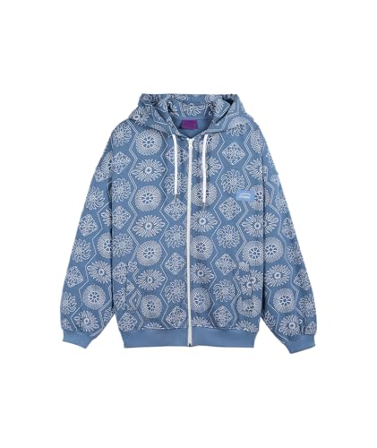 Sweat à capuche zippé OXBOW imprimé allover pour homme
