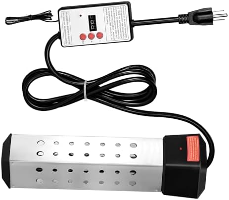 Immersion Water Heater, Water Heater Electric for Above Ground Pool Bathtub, Bucket Heater with 2000W, Water Warmer Immersion Heater 5 Gallons of Water in Minutes