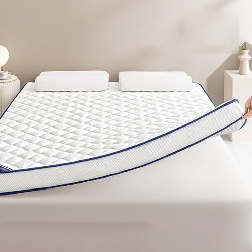 Latex-Matratzenauflage, 8,9 cm dick, belüfteter Bezug, weicher Memory-Schaum zur Druckentlastung