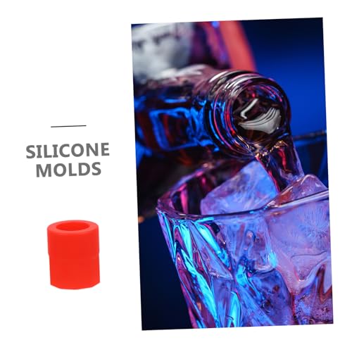 Molde creativo de silicona rojo para hielos y shots miniatura 4