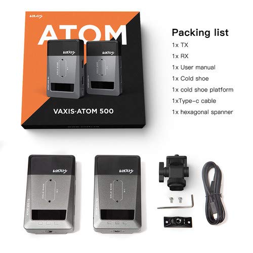 Vaxis Atom 500 Hdmi Wireless Video Transmission System 1080P App Monitoring 500 Feet Long Range Transmitter And Receiver Kit #TOP1