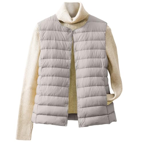 Genérico Abrigos De Invierno para Mujer Cortavientos Mujer Deporte Ropa Invierno Nieve Ligeros Chaqueta Moda Jacket Elegante 2#Gris M