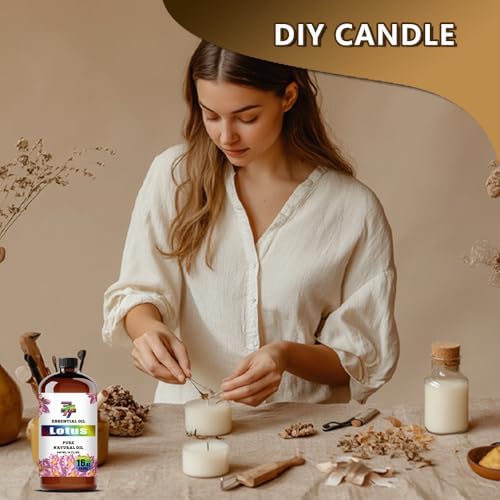 Image of Lotus Essential Oil for Diffuser Massage Cleaning Lotus Oil 16 fl oz
