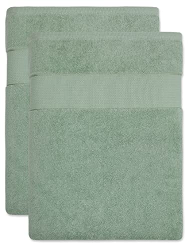 Bananalu Toalla de sauna XL – XXL, 100 x 180 cm, 100% algodón, 600 g/m², 2 unidades, Silt Green 14-5706, 100 x 180 cm, 600 g/m²