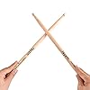 rayzm Drum Sticks 7A, Solid American Hickory Drumsticks/Beater Sticks, Wood Tips #2