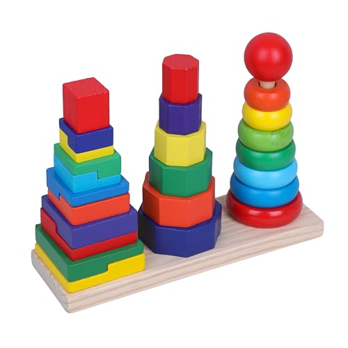 Image of Number Enlightenment Wooden Toy Train for Toddlers - Animal, Transportation, Fruit, Color Recognition Early Education Blocks (Toy Model 8)