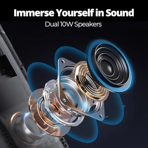 Image of TONZO P70 Smart Projector | 6000 Lumens | Wi-Fi & Bluetooth | Native 720p, 1080p Supported | 2GB+32GB | Auto Keystone | HDMI ARC | USB | Type-C | Red-Blue 3D