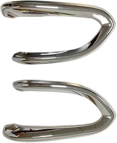 サイドミラーカバー と互換性のあるフィアット 500X 2015-2018 フロントフォグランプ 眉毛 ドア バックミラー(Front Fog Light)