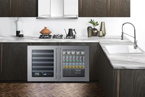 Summit 24” Wine Cellar, Built-in Wine Cellar, Shallow 18” Depth, 33 Bottle Capacity, ADA Compliant, Stainless Steel- ASDW2412 on Fridge.com