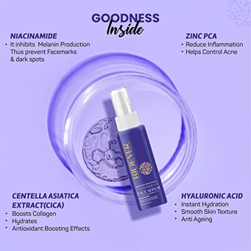 Image of 10% Niacinamide Face Serum With Cica, Zinc PCA & Hyaluronic Acid for Clear, Blemish Free, Bright Skin. All Skin Types - 50ml
