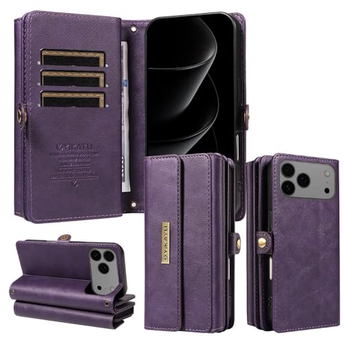 Étui iPhone 12 Pro vert avec porte-carte et bandoulière - 3