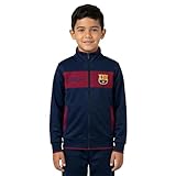 Icon Sports Officially Licensed FC Barcelona Soccer Track Jacket - Unisex Kids - FCB52TJ Navy YL