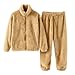 Kids Flannel Sweatsuits Fuzzy Soft Stand Collar Zipper Jacket Sweatpants Toddler Girls Boys 2 Piece Tracksuit for 1-15 Years