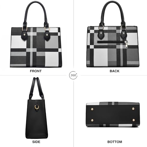 Image of CHICAROUSAL Crossbody Purses and Handbags for Women PU Leather Tote Top Handle Satchel Shoulder Bags (Grey Gezi)