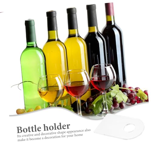 Soporte de vino acrílico compacto para 2 botellas miniatura 7