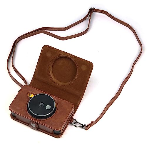 Mini Shot2 Retro Case, PU Leather Protective Camera Carrying Bag with Adjustable Shoulder Strap, for C210R/Mini Shot2 Retro - Image 2
