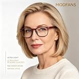 MODFANS 5-pak okulary do czytania 1,5 męskie / damskie / unisex nadruk o wyglądzie drewna, czytelniki okrągła ramka z wygodnymi zawiasy sprężynowe, stylowe okulary do czytania