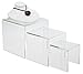SourceOne 3,4,5 Inch Square Acrylic Riser Set (Clear)