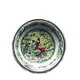 Qing Dynasty Red Mansion Dream Character Piatto in porcellana Old Objects Old Goods Collection Porcellana Decorazione antica Dimensioni: 18 cm di diametro 4 cm di altezza diametro inferiore 8,6 cm
