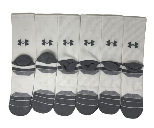Under Armour Men's UA Performance Tech Cushioned Crew Socks - 6 Pack2