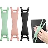RUGBOL Handgurt Set, 3 Stück, Stretchbarer und Komfortabler Halter für Tablet-PCs, Ideal für das Lesen im Bett oder im Freien, Geeignet für Geräte von 4-8 Zoll