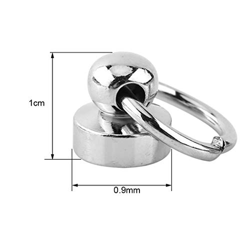 Button Studs Rivets O-Ring Head Button Stud Screwback with Screw for DIY Art Leather Craft Belt Purse Handbag(25Pcs/Silver)