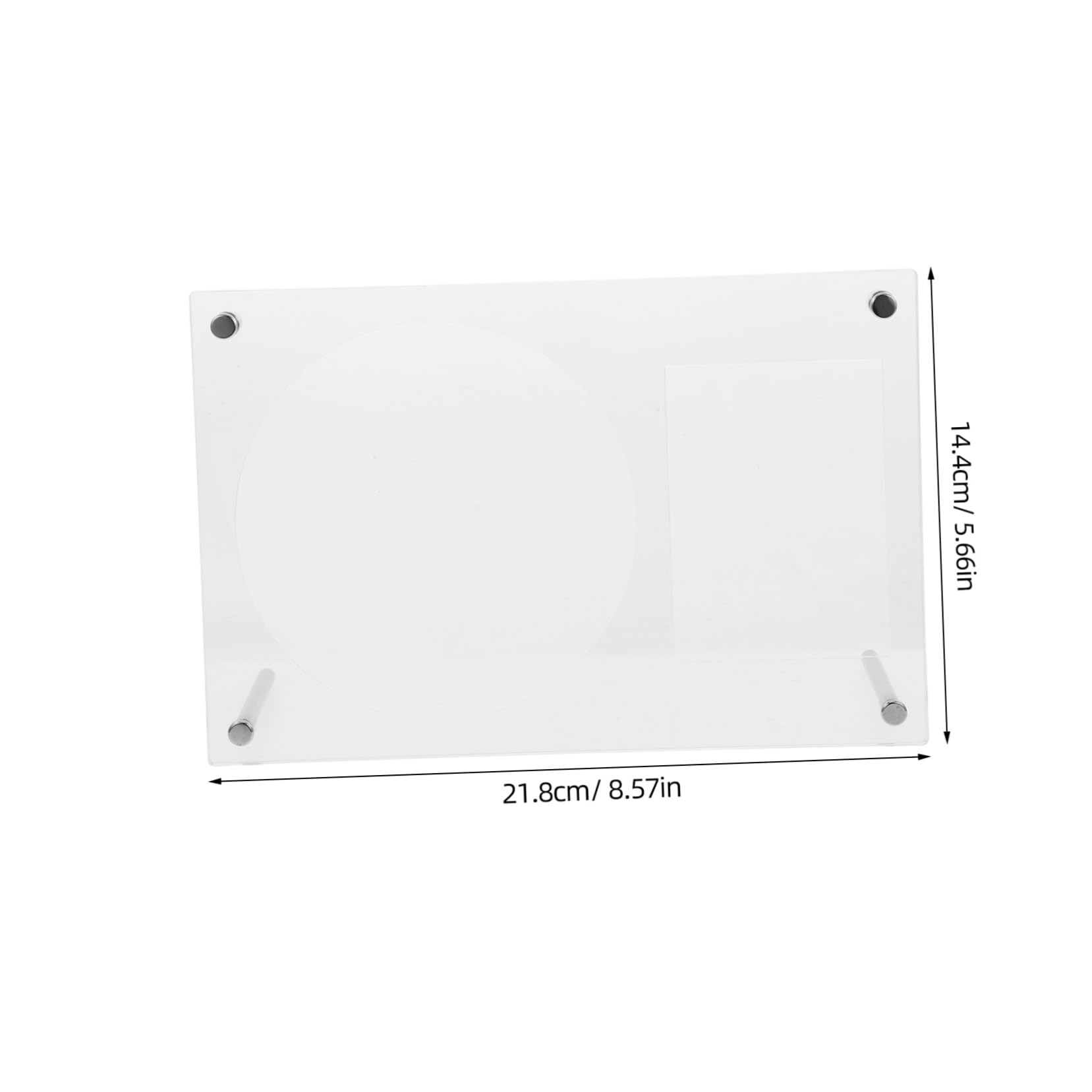 Healifty Acrylic CD Display Rack Clear Photo Storage Holder with Stand for Dvds Photos Versatile Design for Home Office Elegant and Simple Showcase