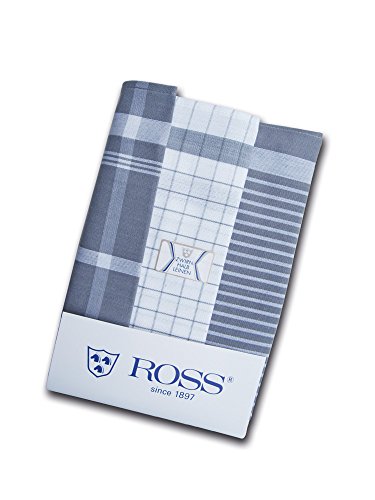 Ross Kellnertücher Halbleinen, 6er Pack – Rot/Blau, 45x65 Cm, Made In Germany