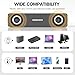 Compact PC Speakers for Desktop - 10W Wired Stereo Speaker with Volume Control Knob, USB Powered, 3.5mm Audio Input, Laptop Expertly Tuned Computer Soundbar with Deep Bass for Office, Home, and Gaming