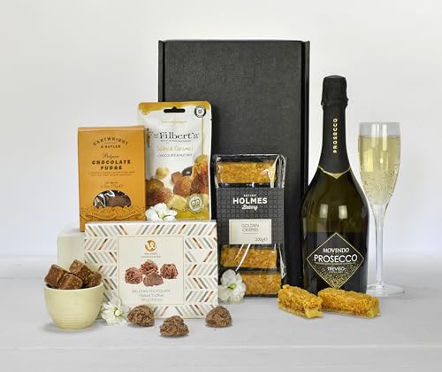 Prosecco Gift Box with Chocolates - Gift set for Birthdays, Congratulations, Anniversaries, Thank you and special occasions for him or her