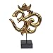 Produktbild Oriental Galerie Skulptur Om Symbol,Aum' Zeichen Relief Matra Devanagari ohm Deko Soar Holz Groß ca. 24 x 35 cm