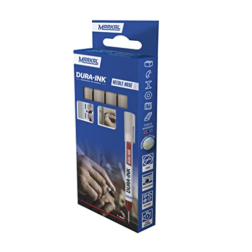 Markal 22241 Retail Pack Dura-Ink 5-polig, feine und lange Spitze, für Löcher (4 schwarz) Cover