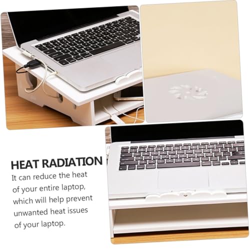 Soporte Ajustable para Laptop BESPORTBLE Blanco miniatura 3