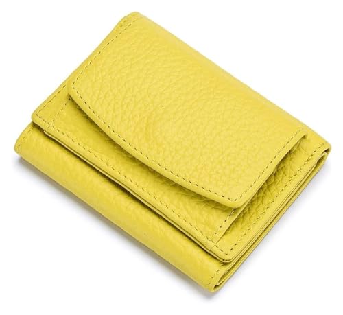 Card Bag,wallet, Card Bag,Women Wallet Protect Female Leather Coin Bag Lady Candy Colors Mini Purse Japanese Style Short Wallet Card Holder(Earth Yellow)2